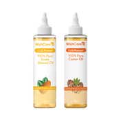 WishCare 100% Pure Cold Pressed Castor Oil & Sweet Almond Oil Combo - (200 ml each)