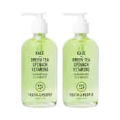 YOUTH TO THE PEOPLE Kale + Green Tea Spinach Vitamins Fresh Starters Cleanser Duo (2 x 237 ml)