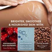 MCaffeine Brightening Raspberry Serum Body Lotion SPF 50 PA+++ & Body Scrub Combo- Pack of 2 Combo