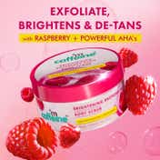 MCaffeine Brightening Raspberry Serum Body Lotion SPF 50 PA+++ & Body Scrub Combo- Pack of 2 Combo