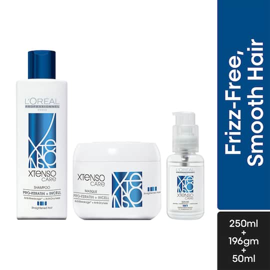 L'OREAL PROFESSIONNEL Pro-Keratine + Incell Shampoo (250ml), Mask (196g) & Serum (50ml) Combo