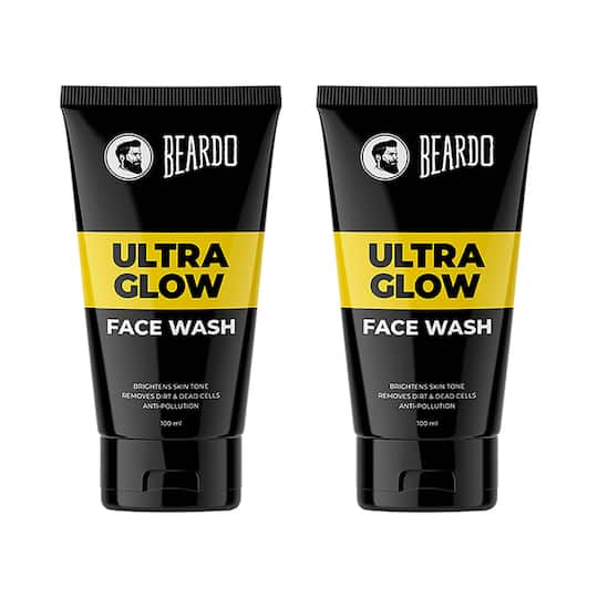 Beardo Ultraglow Facewash For Men 100 ml Combo Pack of 2
