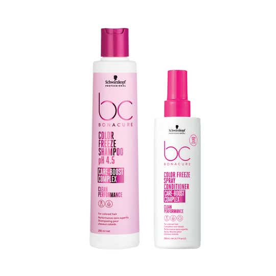 Schwarzkopf Professional Bonacure Color Protection Combo - (Shampoo + Spray Conditioner)