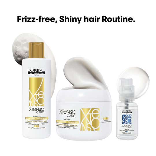 L'OREAL PROFESSIONNEL X-Tenso Care Sulfate free Shampoo (250 ml), Masque(196 g) & Serum (50 ml)