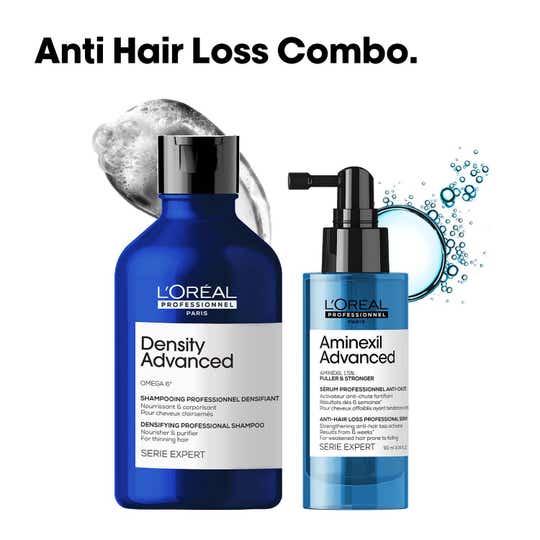 L'OREAL PROFESSIONNEL Anti-Hair Loss Regime-Density Advanced Shampoo(300ml)Aminexil Advanced Combo