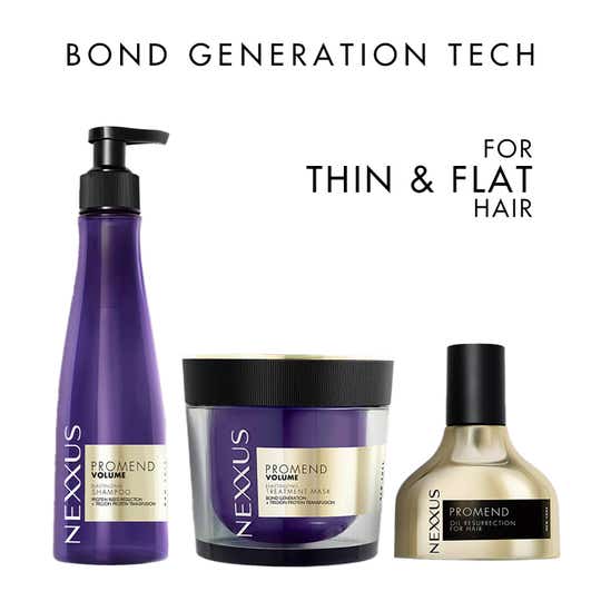 Nexxus Promend Volumizing Sulfate-Free Bond Repair Shampoo, Mask & Serum Thin Hair Combo