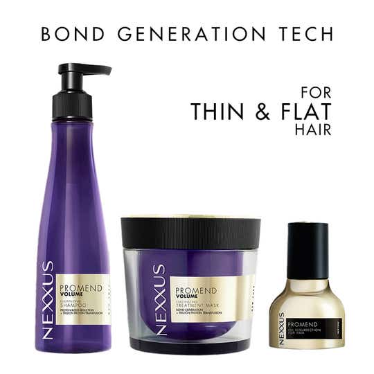 Nexxus Promend Volumizing Sulfate-Free Bond Repair Shampoo, Mask & Serum Thin Hair Combo