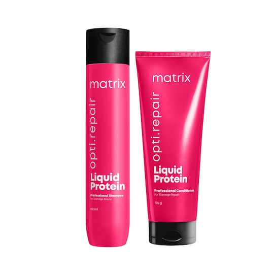 Matrix Opti.Repair Shampoo & Conditioner for Damaged Hair with Liquid Proteins (350 ml + 196 g)