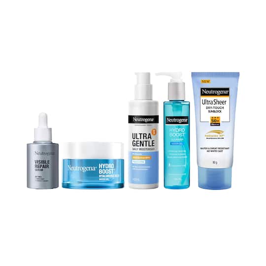Neutrogena CTSMS Combo - Cleanser + Toner + Serum + Moisturiser and Sunsreen