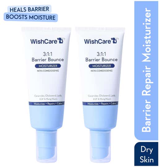 WishCare 3:1:1 Barrier Bounce Moisturiser Repairs Barrier Calms & Soothes Non-Comedogenic All Skin