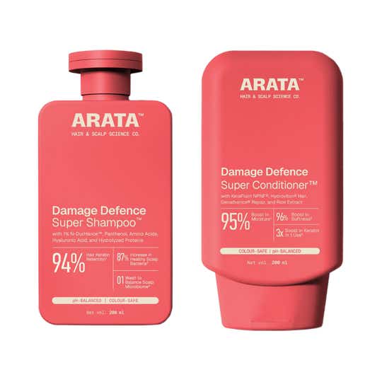 Arata Damage Defence Super Shampoo 200 ml & Damage Defence Super Conditioner 200 ml Combo