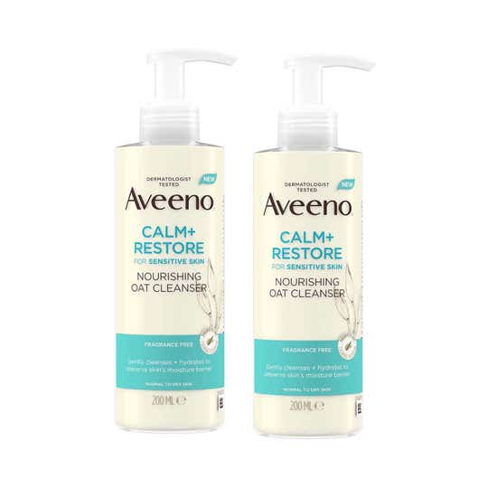 Aveeno Calm + Restore Nourishing Oat Cleanser 200 Ml Combo