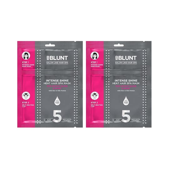 BBlunt Intense Shine Heat Spa Mask Pack of 2