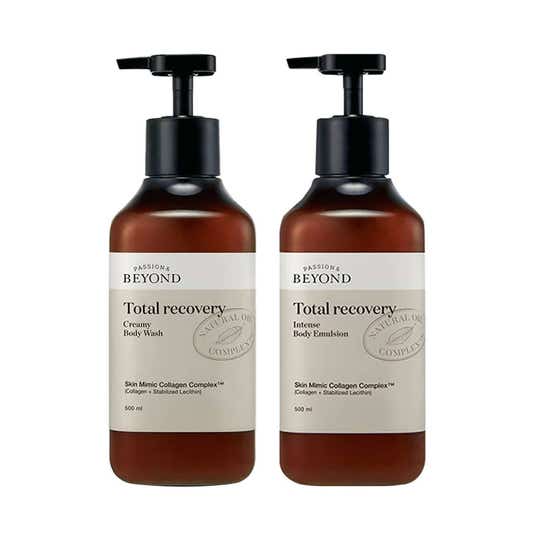 Beyond Total Recovery Korean Creamy Body Wash Vegan Shower Cream for dryskin Collagen 500 ml Combo