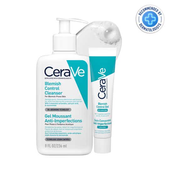 CeraVe Cleanse & Clear Acne 2% Salicylic Acid & Niacinamide For Acne Prone skin Combo
