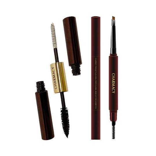 Charmacy True & False Mascara and Eyebrow Filler Combo