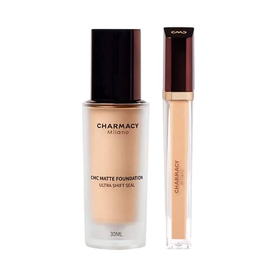 Charmacy Milano Matte Foundation 01 & Concealer 02 Combo