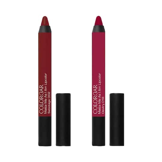 Colorbar Matte Me As I Am Lipcolor - 002 Sabotage + 018 Devilry Combo
