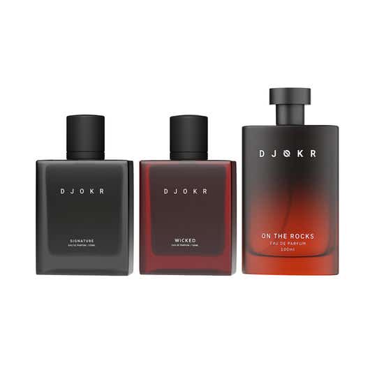 DJOKR On The Rocks & Signature & Wicked Perfume For Men  Fragrance Spray Pack of 3 Combo