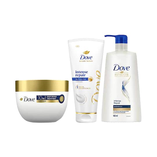 Dove Intense Repair Hair Combo - Shampoo + Conditioner + Hair Mask