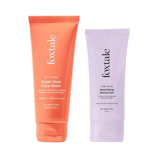 Foxtale Radiant and Ready Hydration + Sun Protection Combo -  Sunscreen + Moisturizer