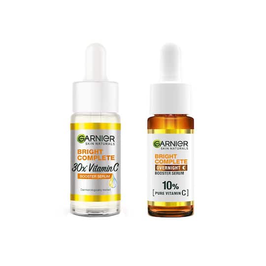 Garnier 30X Vitamin C Day + 10% Vitamin C Night Serum Pack of 2 Combo (15 ml + 15 ml)