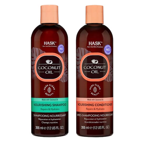 Hask Coconut Oil Nourishing Shampoo & Conditioner Combo (355 ml + 355 ml)