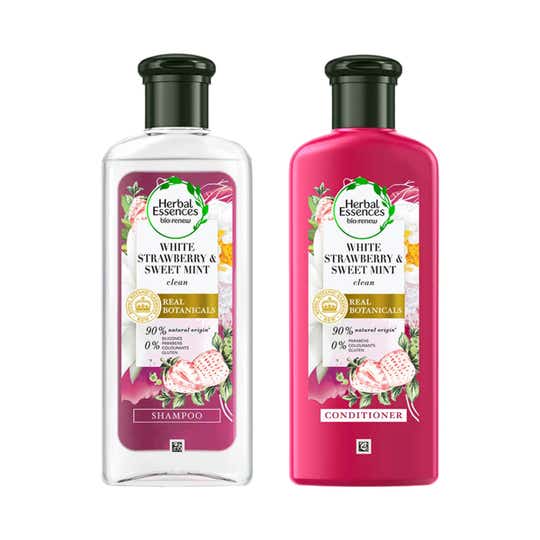 Herbal Essences White Strawberry and Sweet Mint Shampoo (240 ml) + Conditioner (240 ml) Combo