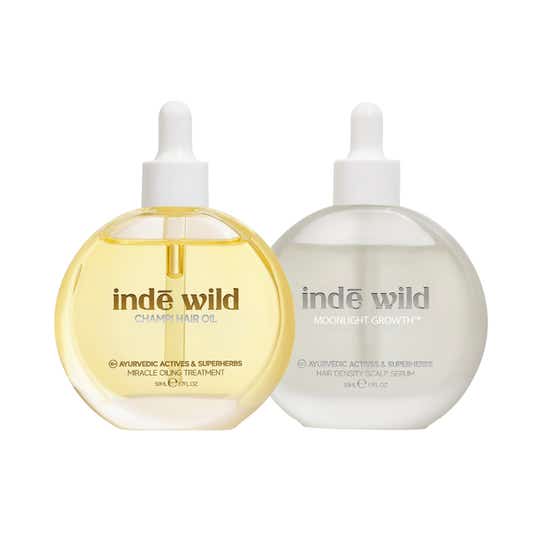 Inde Wild Champi Oil & Moonlight Scalp Serum Combo