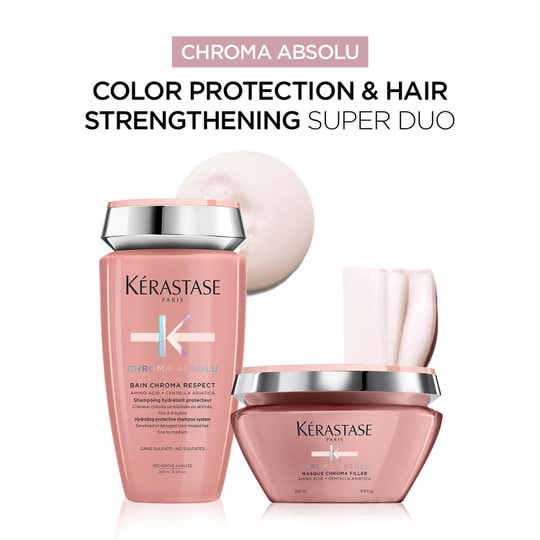 Kerastase Chroma Absolu Respect Shampoo & Filler Mask Combo for Colour Treated Hair