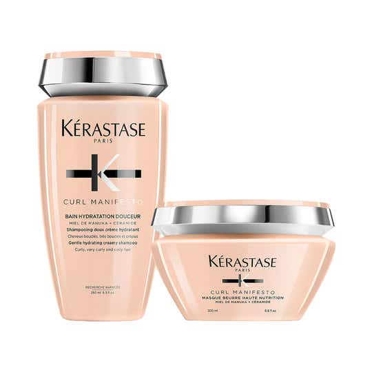 Kerastase Curl Manifesto Shampoo (Sulphate-Free) & Hair Mask Combo for Curly & Wavy Hair