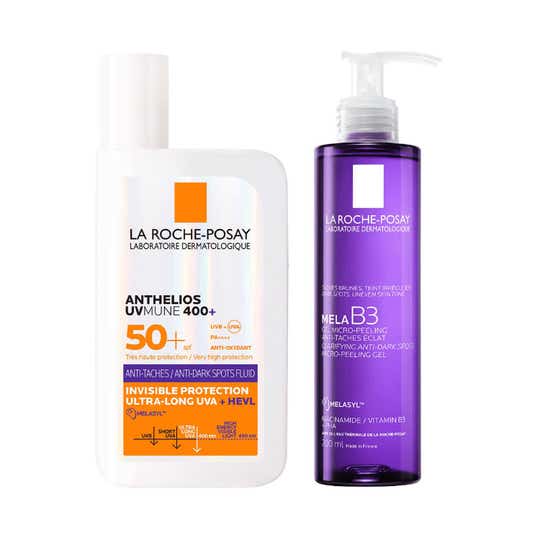 LA ROCHE-POSAY Radiance Mela B3 Facewash + Anthelios Anti-Dark Spots Sunscreen Combo