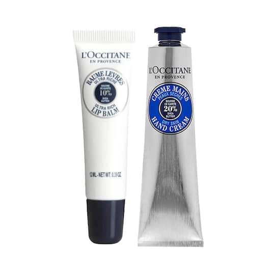 L'Occitane Shea Butter Hydration Duo - Hand Cream & Lip Balm Combo