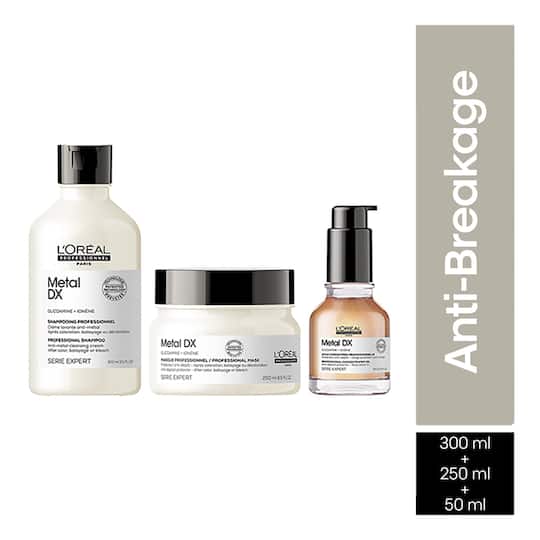 L'Oreal Professionnel Metal Dx Shampoo + Metal Dx Mask + Metal Dx Oil (300 ml + 250 ml + 50 ml)