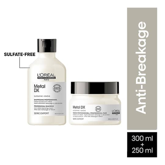 L'Oreal Professionnel Metal Dx Shampoo & Hair Mask Combo Serie Expert (300 ml + 250 ml)