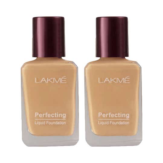 Lakme Perfecting Liquid Foundation Natural Pearl (27 ml) - (Pack of 2)