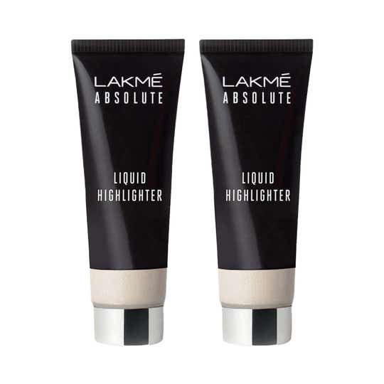 Lakme Absolute Liquid Highlighter Rose Gold (Pack Of 2) Combo