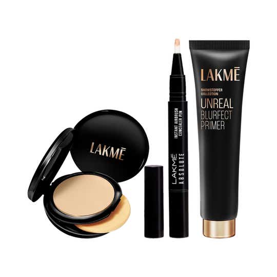 Lakme Prep Cover Set Multipurpose Combo Ivory- Concealor & Compact( Ivory)  Primer Mini + Combo