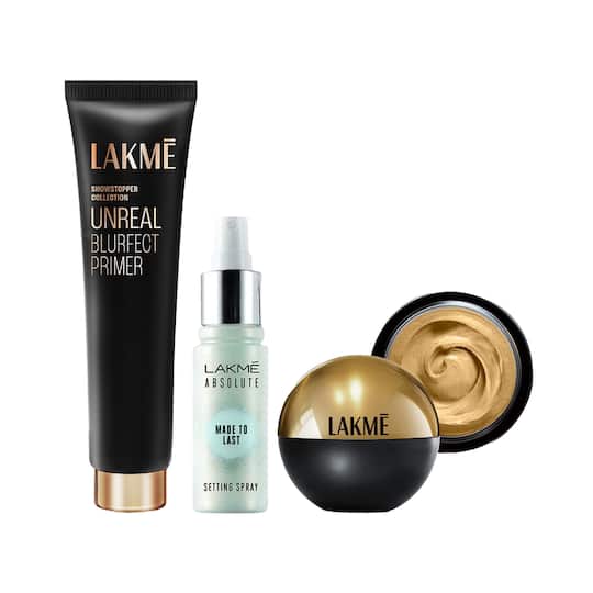 Lakme Prep Cover Set Combo with Setting Spray- Classic Ivory