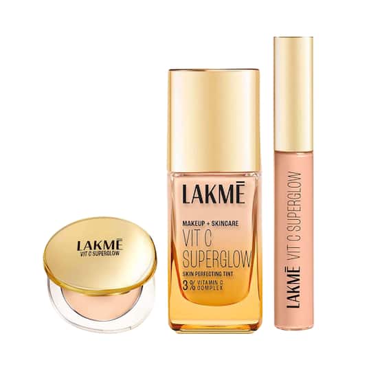 Lakme Vitamin C Combo - Cool Ivory Skin Tint (25 ml) + Ivory Compact + Ivory Concealer