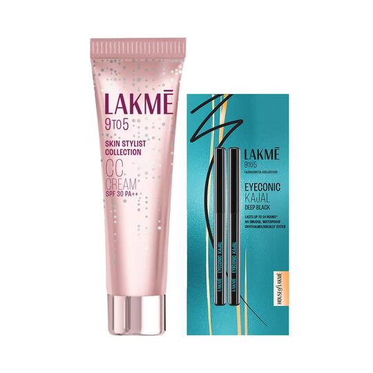 Lakme Super Saver Daily Essentials Combo (Kajal + CC Cream)