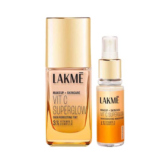 Lakme Vit C Superglow Face Base Combo (Fixer + Tint) Combo