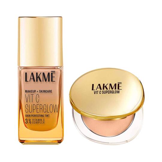Lakme Vitamin C Combo - Neutral Nude Skin Tint + Nude Compact