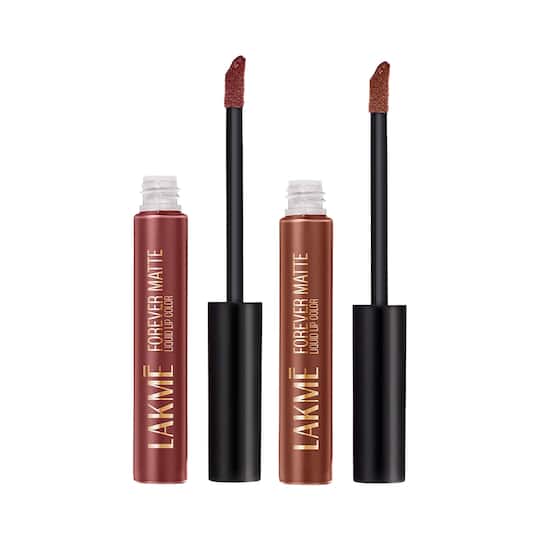 Lakme Forever Matte Nude Dream + Nude Twist Liquid Lip Color Dream Combo