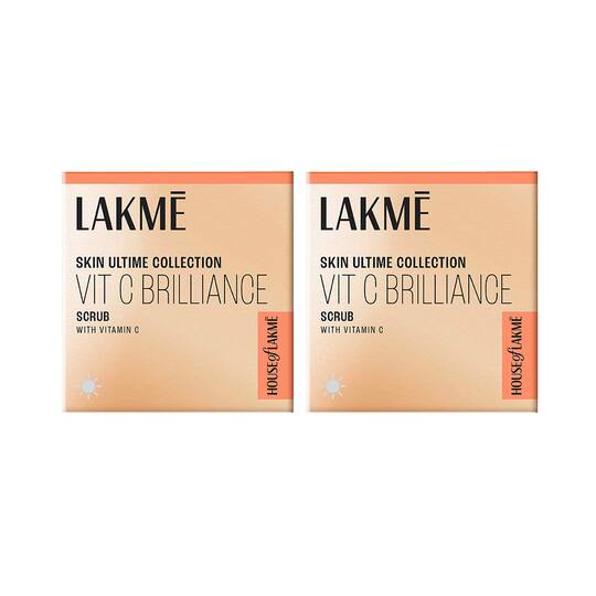 Lakme 9 to 5 Vitamin C+ Scrub with Licorice Extract and Walnut Shell Powder Combo