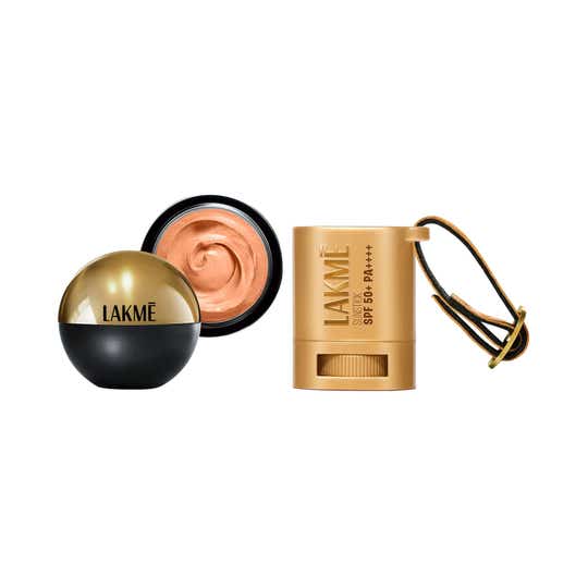 Lakme Sun Expert Invisible SPF50 Stick 8g + Lakme Mousse Foundation Rose Creme 25g
