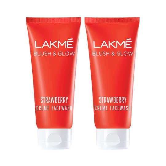 Lakme Strawberry Creme Face Wash-For Dry Skin 100 g Combo Of 2