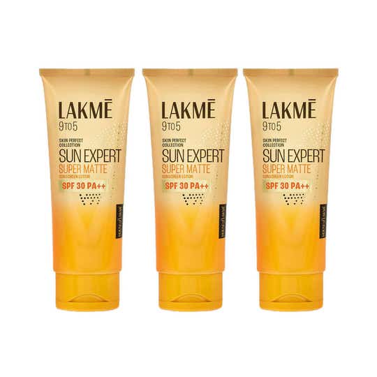 Lakme Sun Expert SPF 30 Ultra Matte Lotion 50 ml Combo Of 3