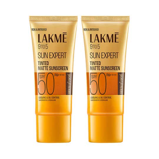 Lakme Tinted Sunscreen SPF 50 Pa +++ UVA/B Protection 50 ml Combo Of 2