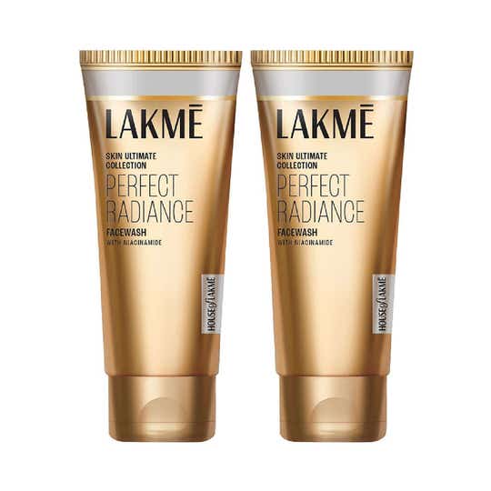 Lakme Perfect Radiance Brightening Facewash, 98% Pure Niacinamide Complex 100 g Combo Of 2